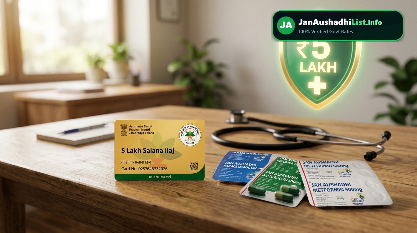 Ayushman Bharat (PM-JAY) & Jan Aushadhi: Maximize Your ₹5 Lakh Health Cover & Medicine Savings