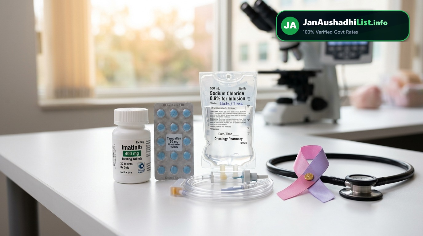 Oncology & Chemotherapy Medicines: Imatinib, Erlotinib, Tamoxifen & Trastuzumab at 90% Savings