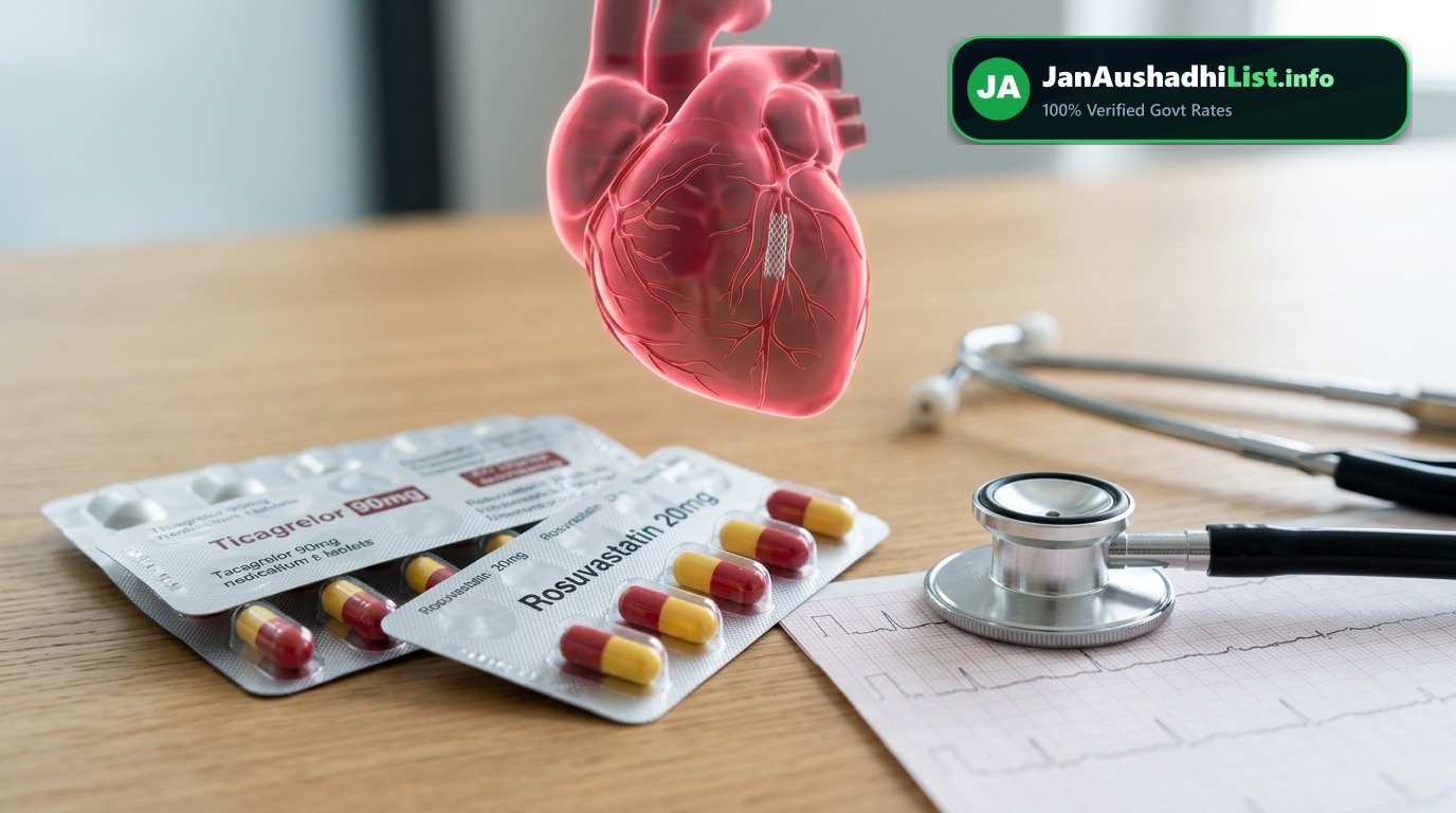 Post-Heart Attack & Angioplasty Care: Ticagrelor, Rosuvastatin & Dual Antiplatelet Therapy Rates