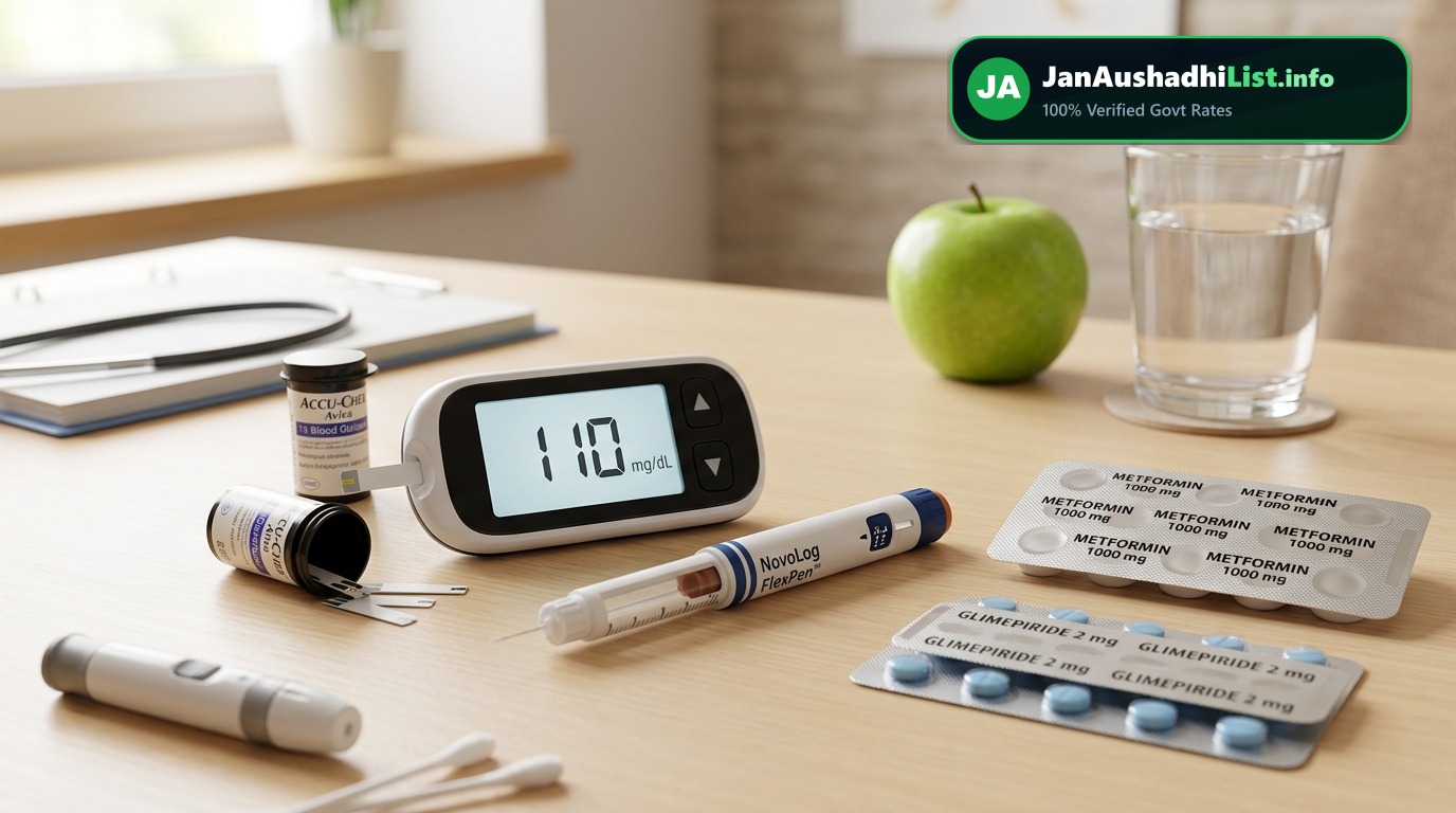 Diabetes Medicines Price List (2026): Metformin, Glimepiride, Sitagliptin & Insulin Rates