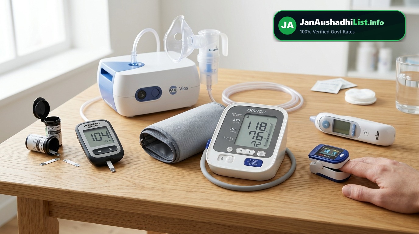 Medical Devices & Surgical Items: BP Monitors, Glucometer Strips, Nebulizer at 70% Discount
